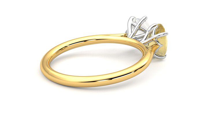 Taylor & Hart Turelle Hexagonal Engagement Ring 360 degree image 12