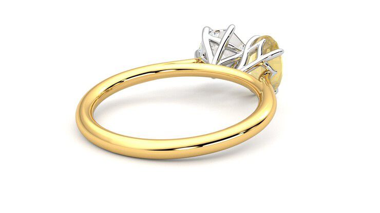 Taylor & Hart Turelle Hexagonal Engagement Ring 360 degree image 13