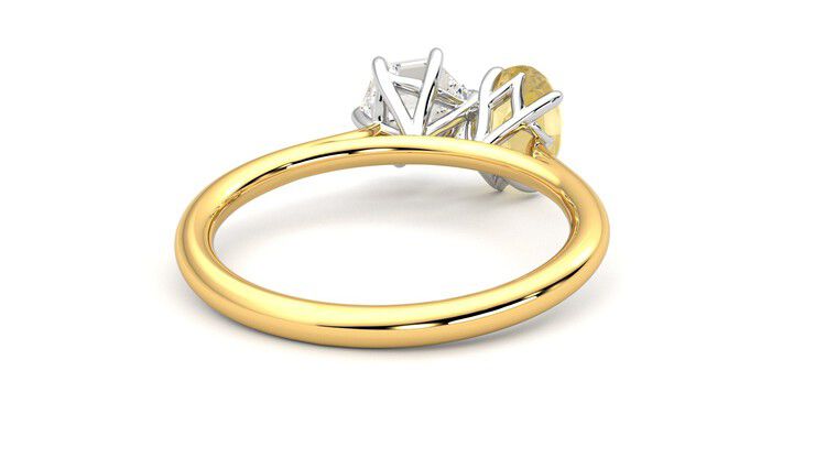 Taylor & Hart Turelle Hexagonal Engagement Ring 360 degree image 14