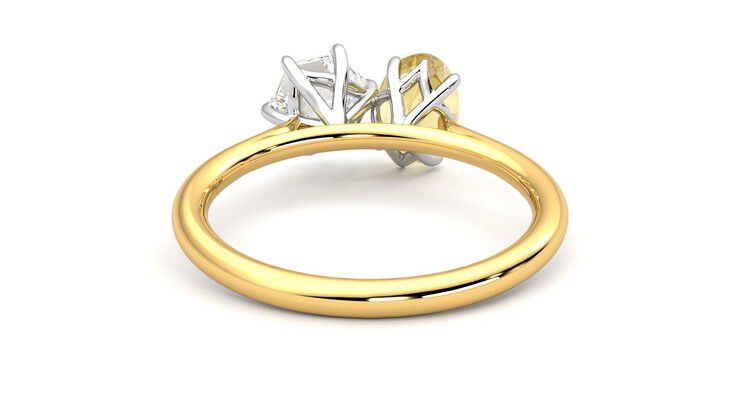 Taylor & Hart Turelle Hexagonal Engagement Ring 360 degree image 15