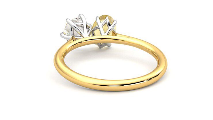 Taylor & Hart Turelle Hexagonal Engagement Ring 360 degree image 16