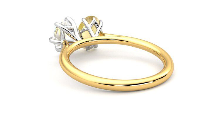 Taylor & Hart Turelle Hexagonal Engagement Ring 360 degree image 17