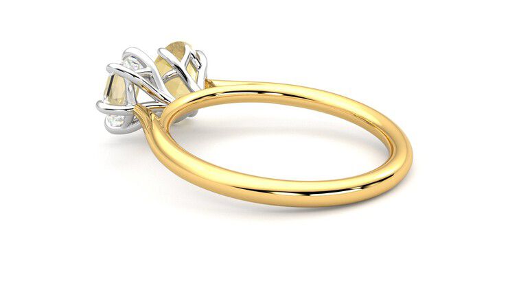 Taylor & Hart Turelle Hexagonal Engagement Ring 360 degree image 18
