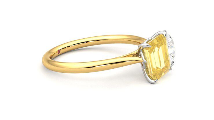 Taylor & Hart Turelle Pear Engagement Ring 360 degree image 8