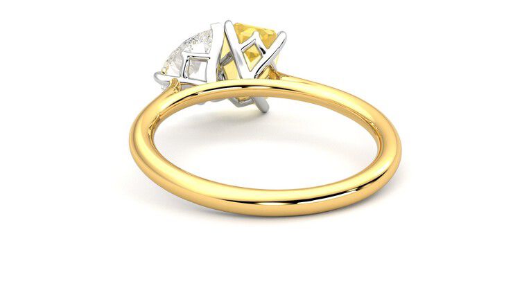 Taylor & Hart Turelle Pear Engagement Ring 360 degree image 16