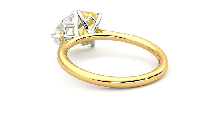 Taylor & Hart Turelle Pear Engagement Ring 360 degree image 17