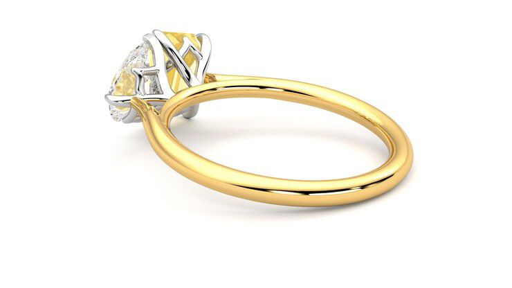 Taylor & Hart Turelle Pear Engagement Ring 360 degree image 18