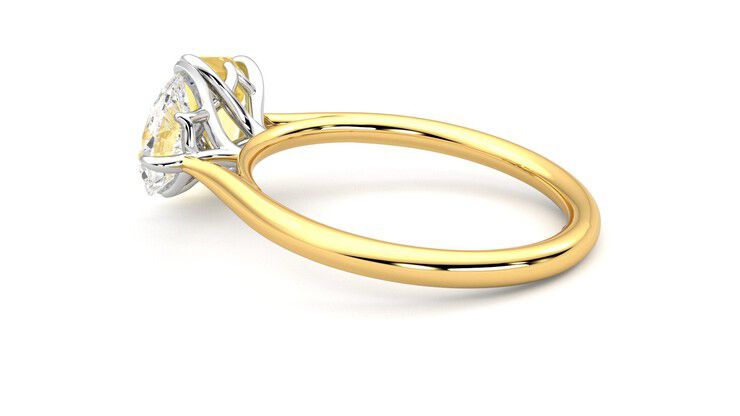 Taylor & Hart Turelle Pear Engagement Ring 360 degree image 19