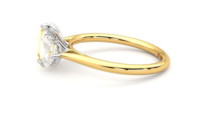 Taylor & Hart Turelle Pear Engagement Ring 360 degree image 21