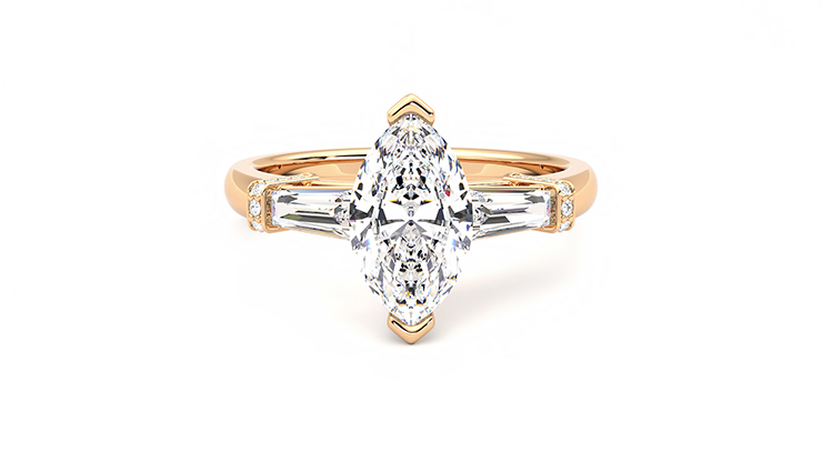 Taylor & Hart Utopia Marquise Engagement Ring 360 detail 01