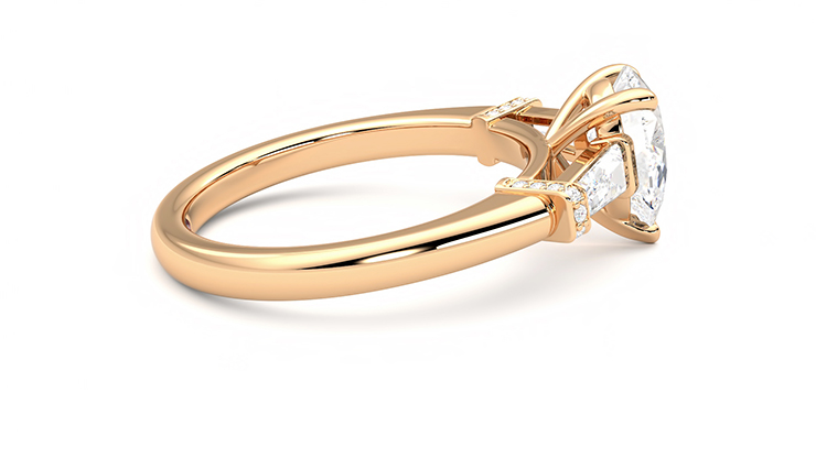 Taylor & Hart Utopia Pear Engagement Ring 360 degree image 10