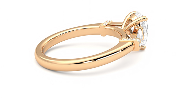 Taylor & Hart Utopia Pear Engagement Ring 360 degree image 11