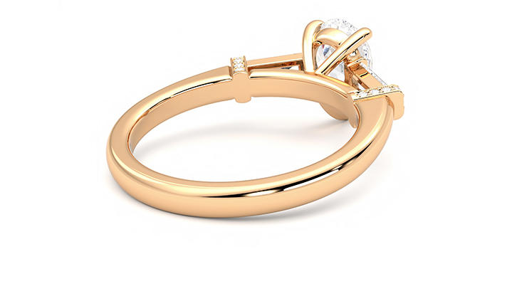 Taylor & Hart Utopia Pear Engagement Ring 360 degree image 13