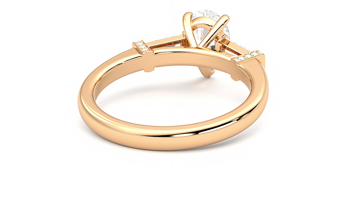 Taylor & Hart Utopia Pear Engagement Ring 360 degree image 14