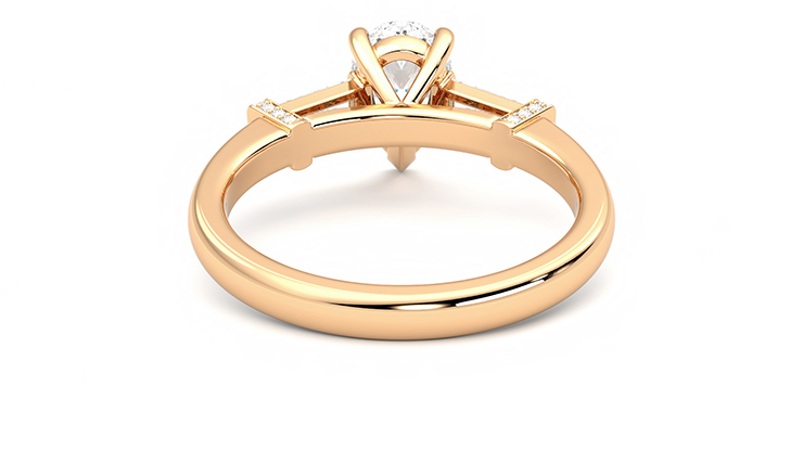 Taylor & Hart Utopia Pear Engagement Ring 360 degree image 15