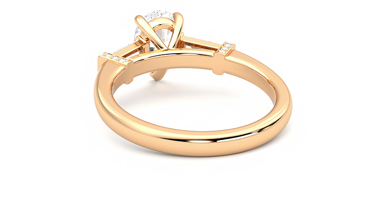 Taylor & Hart Utopia Pear Engagement Ring 360 degree image 16