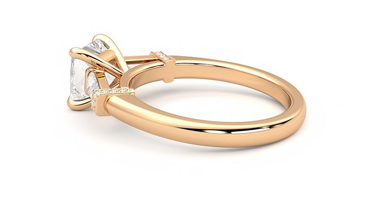 Taylor & Hart Utopia Princess Engagement Ring 360 degree image 19