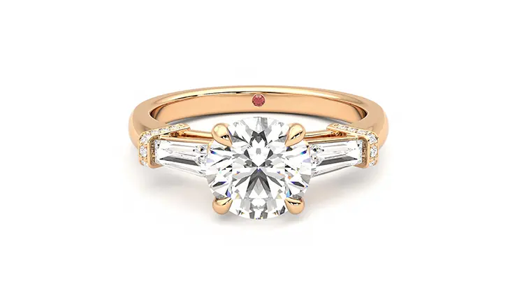 Taylor & Hart Utopia Round Engagement Ring 360 detail 01