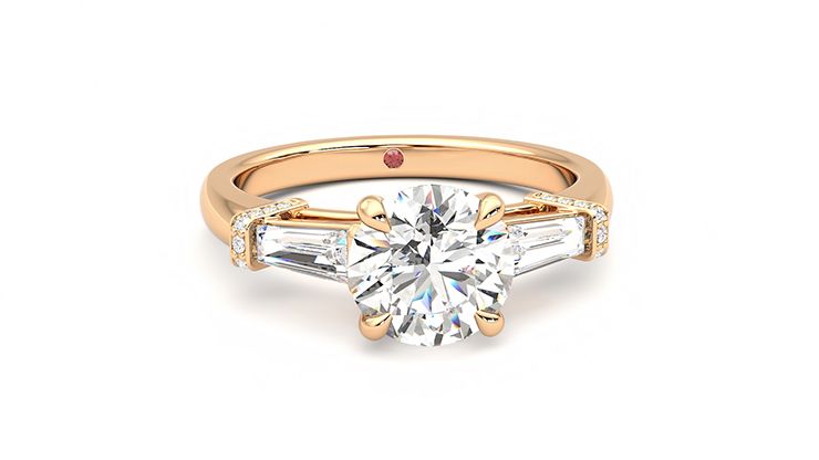 Taylor & Hart Utopia Round Engagement Ring 360 degree image 2