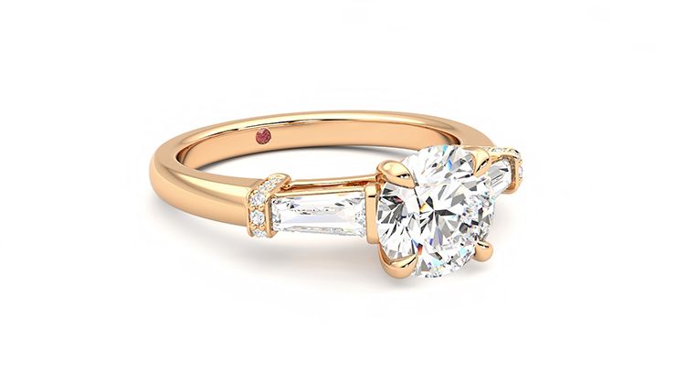 Taylor & Hart Utopia Round Engagement Ring 360 degree image 5