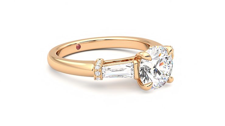 Taylor & Hart Utopia Round Engagement Ring 360 degree image 6