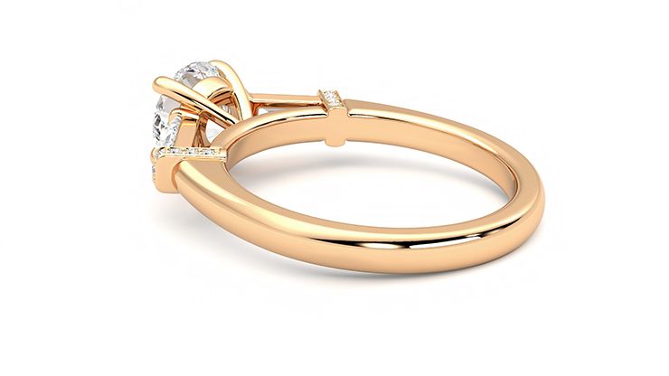 Taylor & Hart Utopia Round Engagement Ring 360 degree image 18