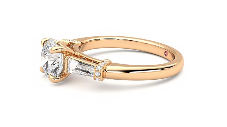 Taylor & Hart Utopia Round Engagement Ring 360 degree image 22