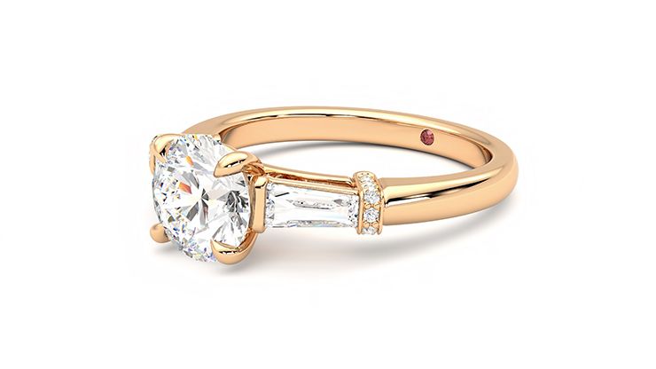 Taylor & Hart Utopia Round Engagement Ring 360 degree image 24