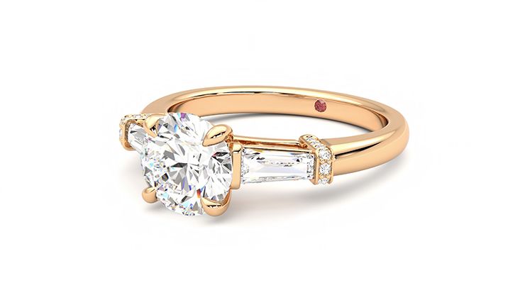 Taylor & Hart Utopia Round Engagement Ring 360 degree image 25
