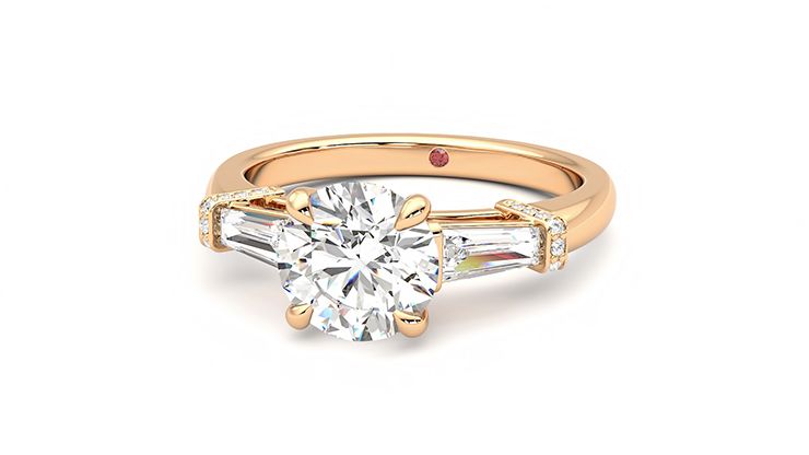 Taylor & Hart Utopia Round Engagement Ring 360 degree image 27