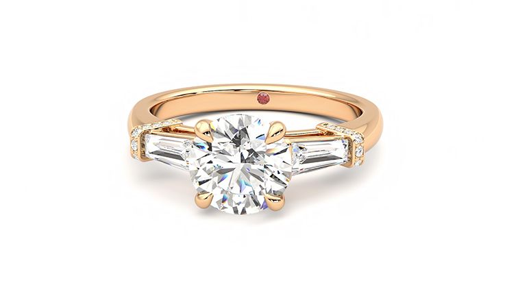 Taylor & Hart Utopia Round Engagement Ring 360 degree image 28