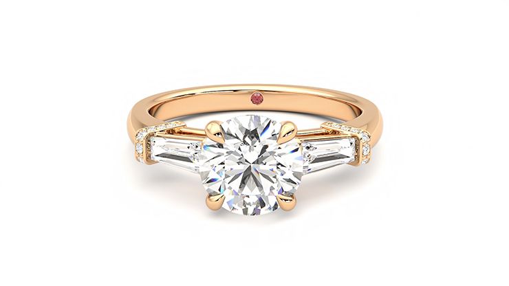 Taylor & Hart Utopia Round Engagement Ring 360 degree image 29