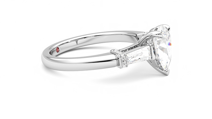 Taylor & Hart Utopia Pear Engagement Ring 360 degree image 8