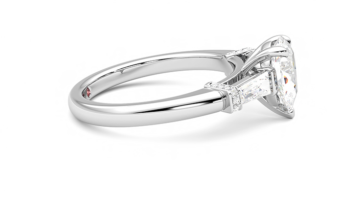 Taylor & Hart Utopia Pear Engagement Ring 360 degree image 9
