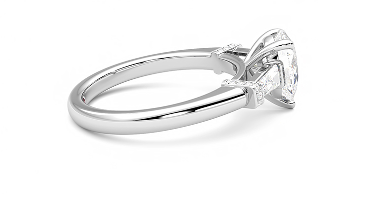 Taylor & Hart Utopia Pear Engagement Ring 360 degree image 10
