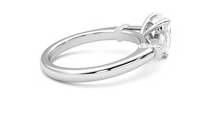 Taylor & Hart Utopia Pear Engagement Ring 360 degree image 11