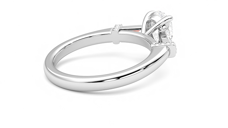 Taylor & Hart Utopia Pear Engagement Ring 360 degree image 12