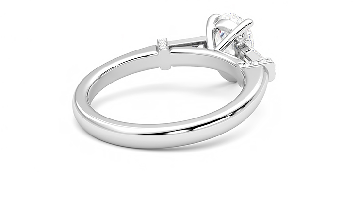 Taylor & Hart Utopia Pear Engagement Ring 360 degree image 13