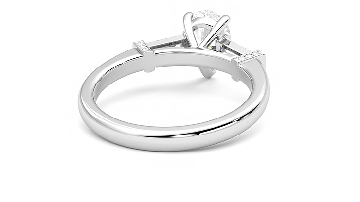 Taylor & Hart Utopia Pear Engagement Ring 360 degree image 14