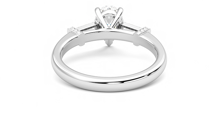 Taylor & Hart Utopia Pear Engagement Ring 360 degree image 15