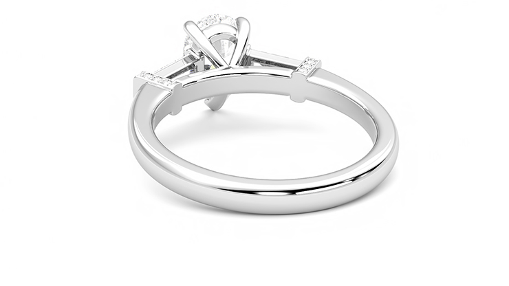 Taylor & Hart Utopia Pear Engagement Ring 360 degree image 16