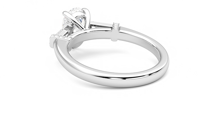 Taylor & Hart Utopia Pear Engagement Ring 360 degree image 17
