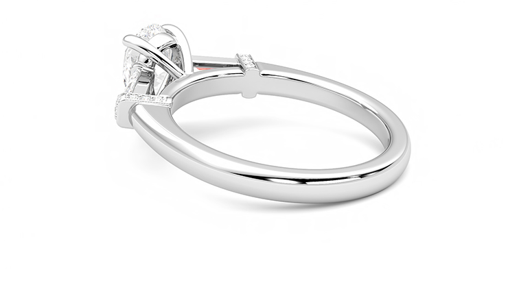 Taylor & Hart Utopia Pear Engagement Ring 360 degree image 18