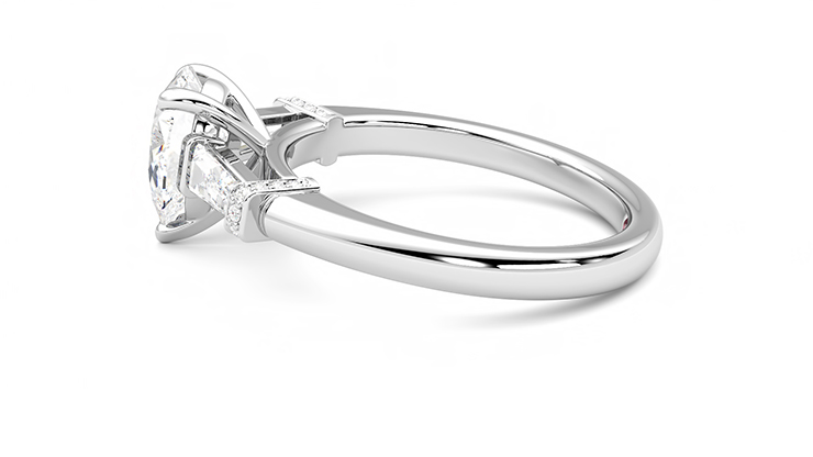 Taylor & Hart Utopia Pear Engagement Ring 360 degree image 20