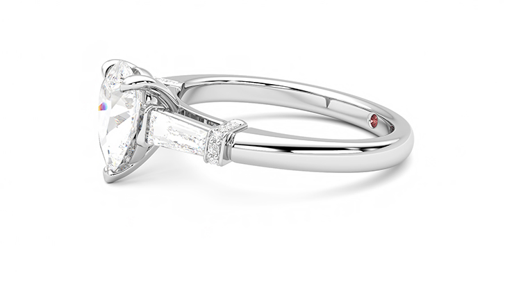 Taylor & Hart Utopia Pear Engagement Ring 360 degree image 22