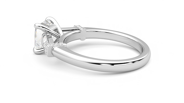Taylor & Hart Utopia Princess Engagement Ring 360 degree image 19