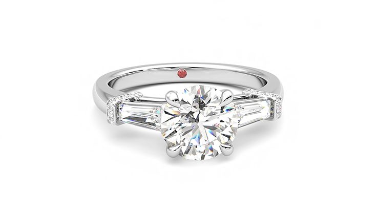 Taylor & Hart Utopia Round Engagement Ring 360 degree image 2