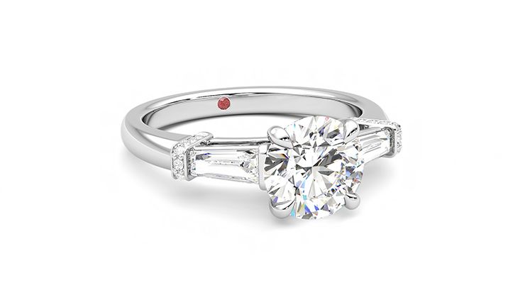 Taylor & Hart Utopia Round Engagement Ring 360 degree image 4
