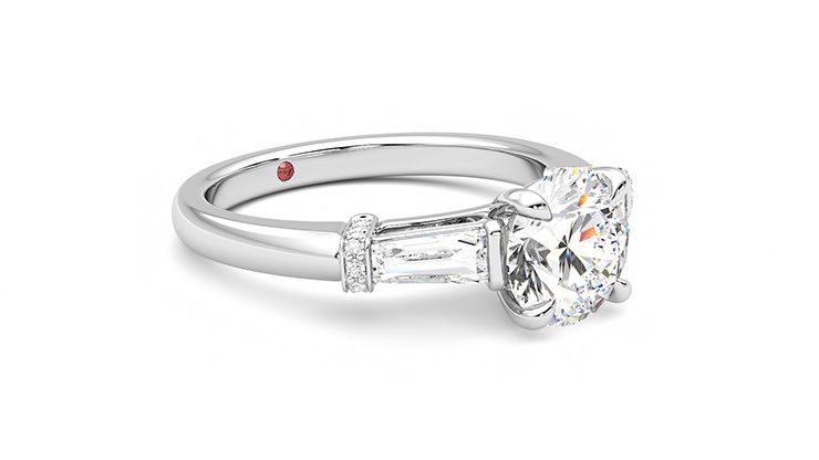 Taylor & Hart Utopia Round Engagement Ring 360 degree image 6