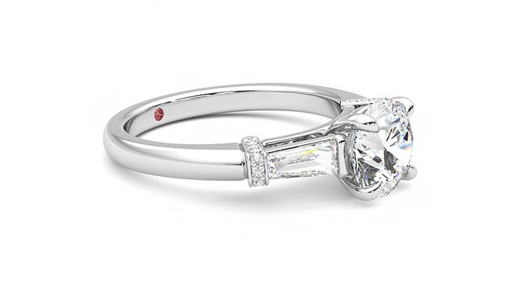 Taylor & Hart Utopia Round Engagement Ring 360 degree image 7